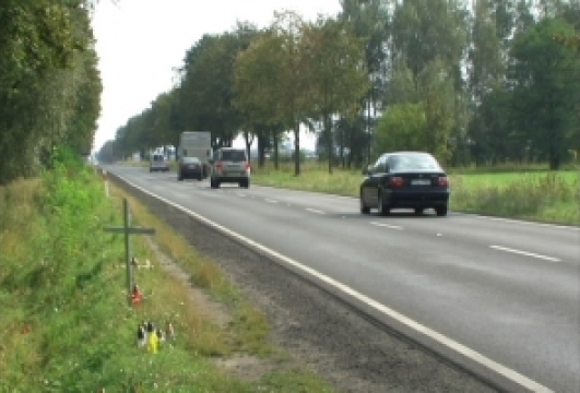 Miejsce wypadku- Spławie - Iwona Krzyżak