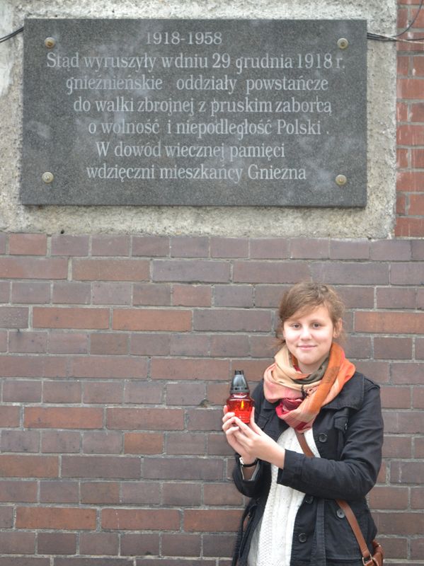 Tablica pamiątkowa w Gnieźnie