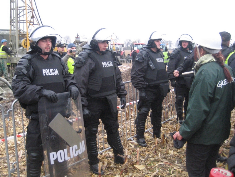 Protest przeciwko odkrywce, Greenpeace - Jacek Marciniak