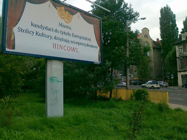 Billboard - podziękowanie dla Hinca - Wojciech Chmielewski