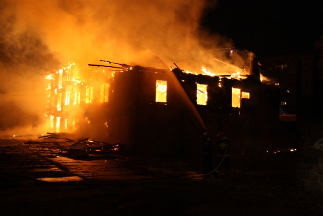 pożar magazynów sądu - Sławomir Brandt - Straż Pożarna