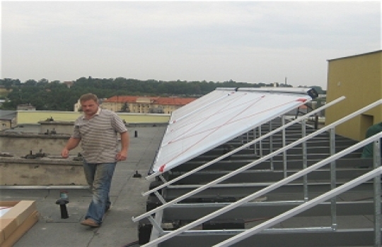 Kolektor słoneczny szpitala w Gnieźnie - Rafał Muniak