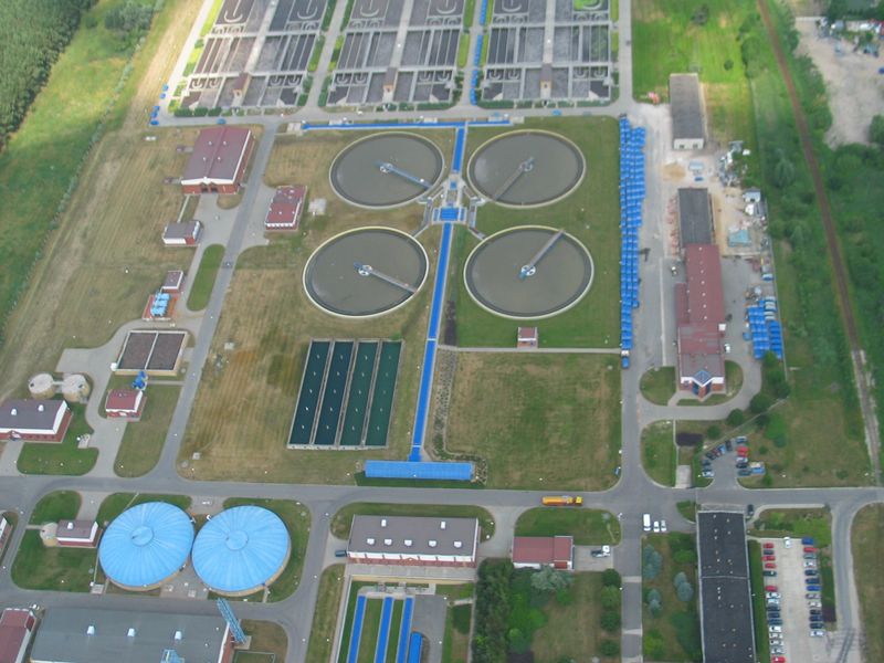 Oczyszczalnia ścieków, COŚ, z powietrza - Szymon Mazur