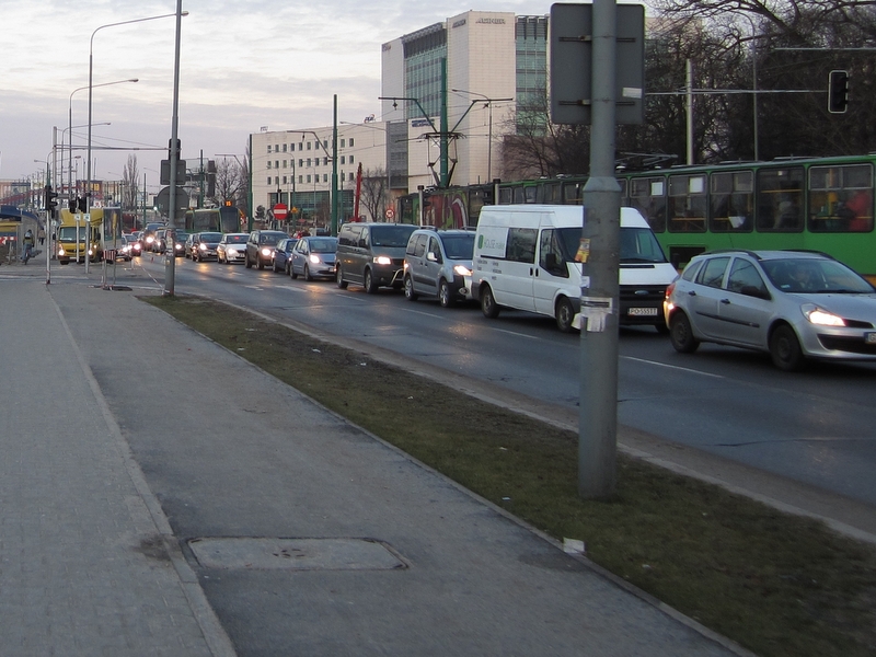 Most Dworcowy - korki, tramwaje - Adam Michalkiewicz