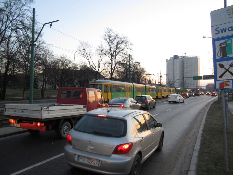 Most Dworcowy - korki, tramwaje - Adam Michalkiewicz