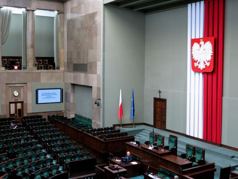 Sejm, krzyż w Sejmie - Katarzyna Werczyńska