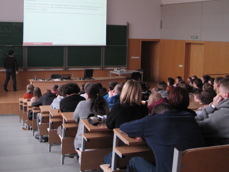 Studenci, wykład, UAM, Morasko, studia - Kinga Leszczyńska