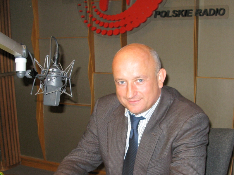 Dariusz Bachalski w studio Radio Merkury - Radio Merkury