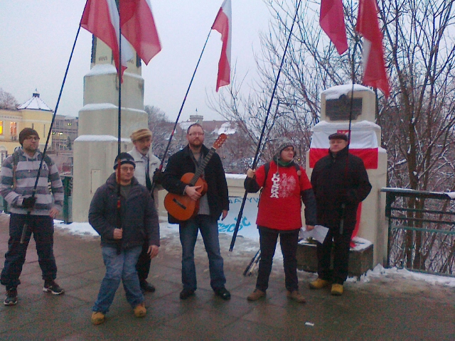 Naszość z flagami - rocznica Cieślewicza - Jacek Kosiak