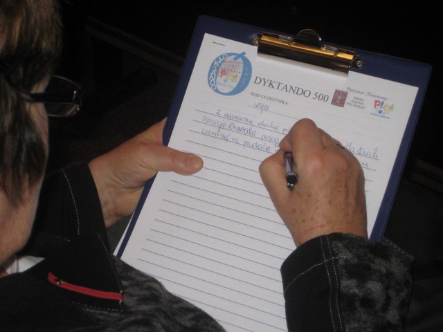 Jubileuszowe dyktando (1) - Wiesława Pinkowska