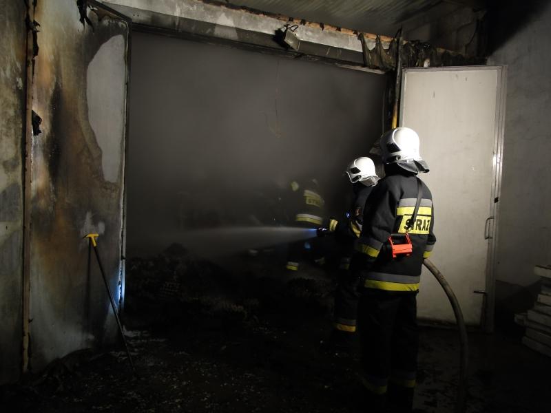 Hala w Janikowie, pożar - Straż Pożarna Poznań