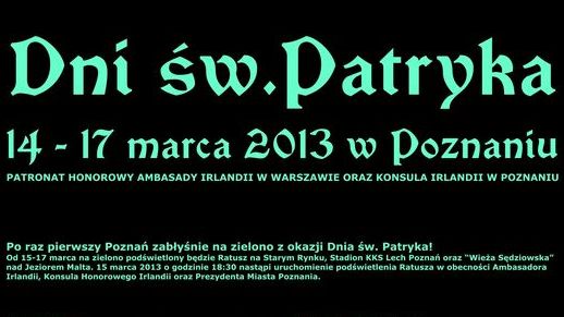 Dni św. Patryka - plakat - Fundacja Kultury Irlandzkiej