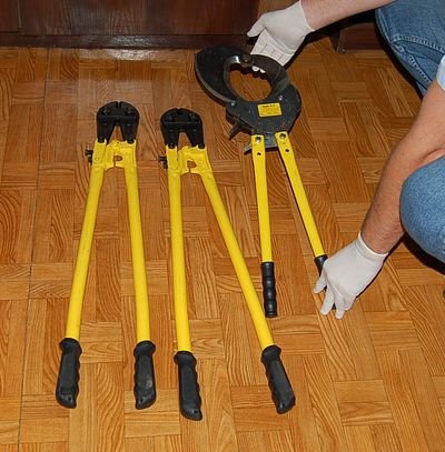 Nożyce do cięcia kabli - KWP w Poznaniu