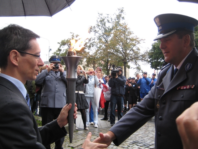 Ogień olimpiad - przekazanie - Adam Sołtysiak