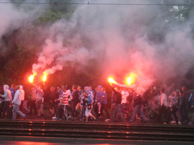 przemarsz kibiców (7) - Jacek Butlewski
