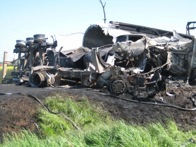 Wypadek dk 36 Krotoszyn - spalone - Jacek Marciniak - Radio Merkury