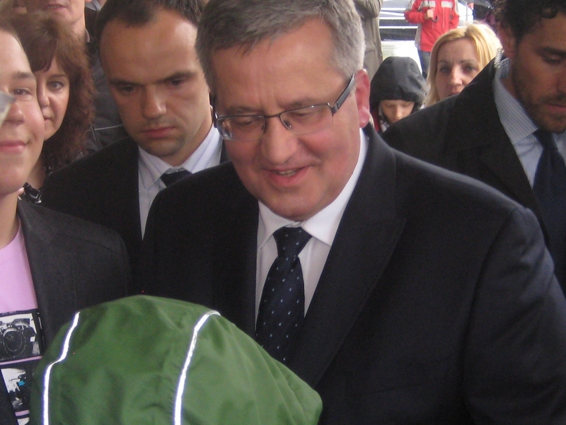 Komorowski w Pile - Wiesława Pinkowska