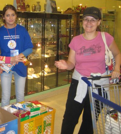 zbiórka żywności 1 Wiesława Pinkowska