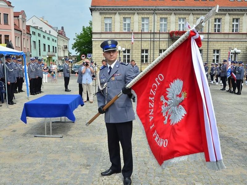 Sztandar dla policji - Policja/Konin