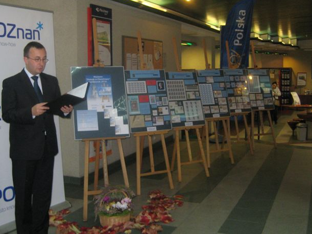 wystwa historia Poznania na znaczkach - Adam Michalkiewicz