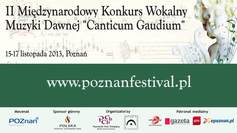 II mi dzynarodowy konkurs wokalny - Canticum Gaudium
