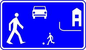 znak drogowy strefa zamieszkania