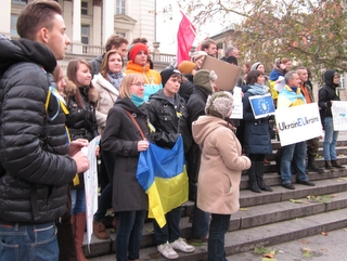 Majdan Ukraina na pl. Wolności - Anna Skoczek