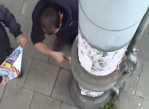 plakatowanie nielegalne - Straż Miejska Miasta Poznania