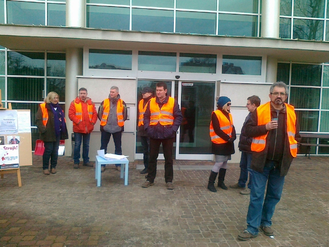 pikieta zwiazkowcow tvp - Jacek Kosiak