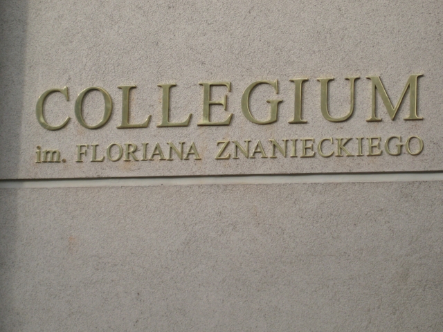 Tablica dla Floriana Znanieckiego - Alicja Łatka