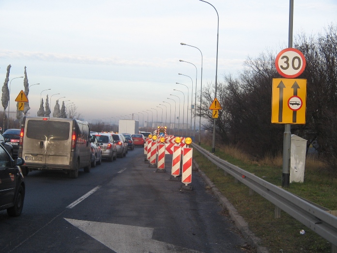 estakada przed zamknieciem - ZDM Poznań