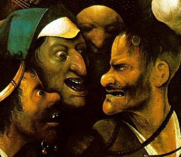 śmiech do zdrowie2 - Hieronim Bosch - fragm obrazu (Wikipedia)