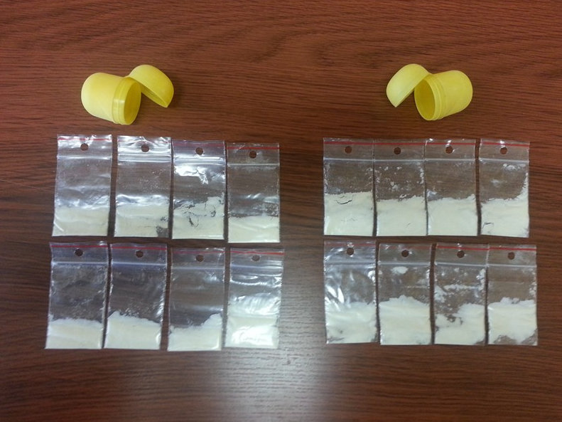 jaja z narkotykami - Policja/Nowy Tomyśl