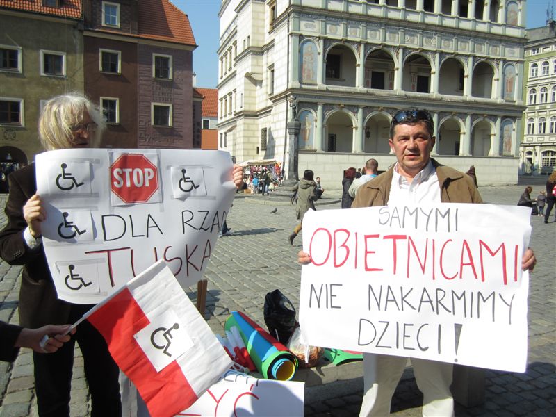 Pikieta wsparcia dla protestujących - Adam Michalkiewicz