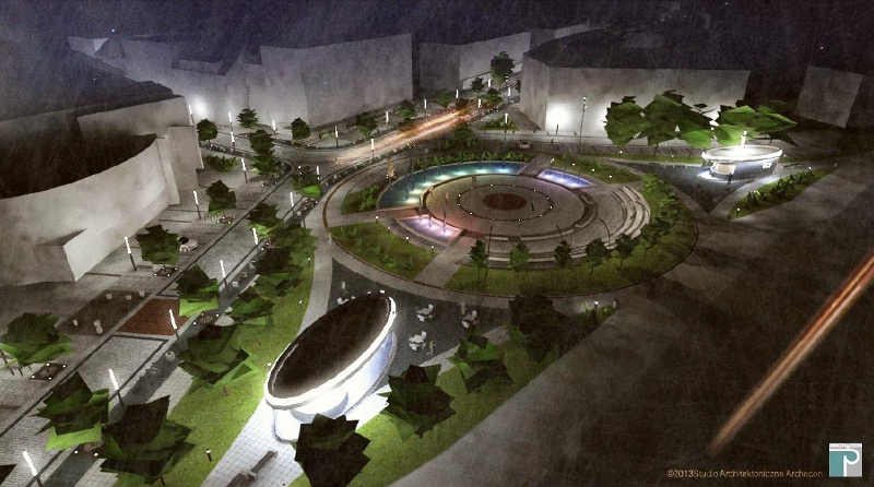 przebudowa-centrum-pily - Studio Architektoniczne  Archecon