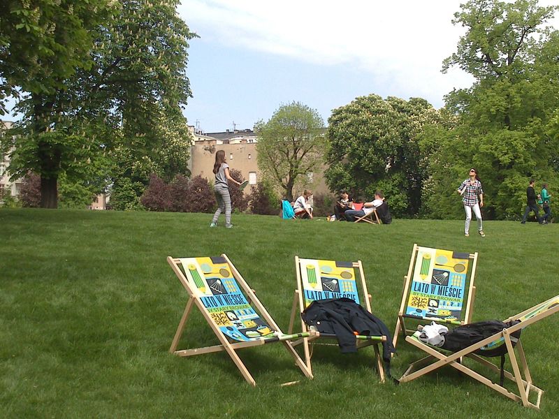 lato w miescie piknik park browaru