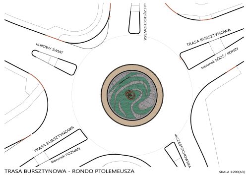 Rondo Ptolemeusza - Kalisz - Rondo Ptolemeusza - projekt - UM Kalisz