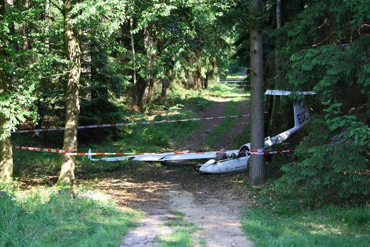 zderzenie szybowców 8 - Straż pożarna w Pile