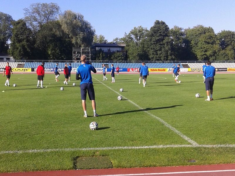 trening_kolejorza_tallin - Grzegorz Hałasik