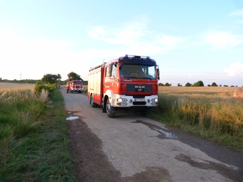 pozar stogu siana - KP PSP Szamotuły