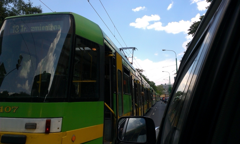 tramwaje stoją potrącenie - Adam Michalkiewicz