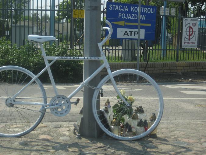 Nowy ghost bike - Jacek Butlewski
