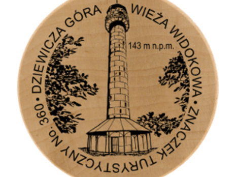 znaczek wieza na dziewiczej gorze - Znaczki Turystyczne.pl