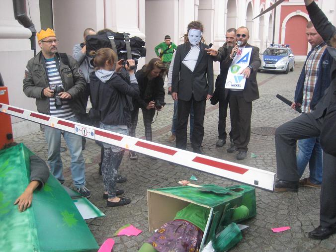 Pikieta anarchistów ws. klinów zieleni - Jacek Butlewski