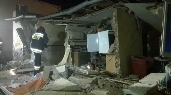 wybuch gazu ślężańska świetlica - kpt. Jarosław Kuczkowski - KW PSP w Poznaniu