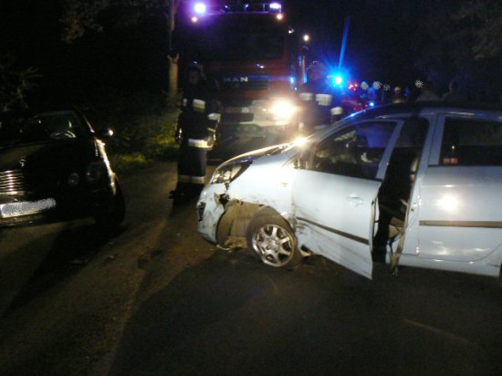 wypadek grąblin wieczorny - Straż Pożarna/Konin