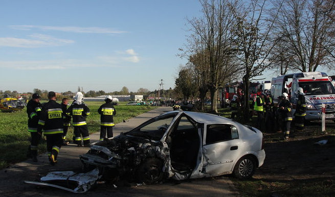 karambol w Rakoniewicach (3) - Straż Pożarna/Grodzisk Wielkopolski