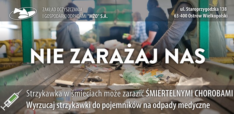 nie zarazaj nas - MZO Ostrów Wielkopolski