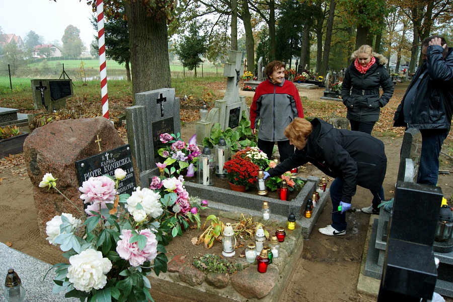 Rowerzyści w Śmiłowie