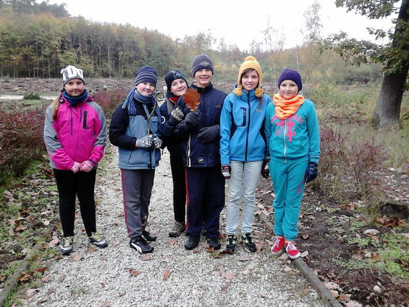 Uczniowie ze SP w Starych Oborzyskach